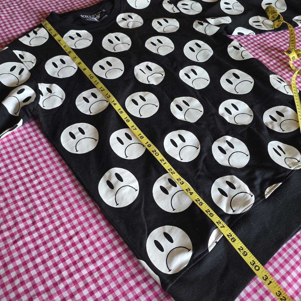 Killstar Frownie Face Sweater Size XXL - Picture 3 of 6